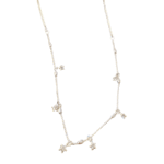 Colar Feminino Estrelas Prata Delicado
