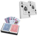 Kit 2 Jogos de Baralho  Plástico 108 Cartas Y-010