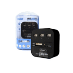 Hub USB 2.0 3 Portas com Leitor de Cartão HB-T58 Knup