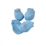 Kit Sapatinho e Luvas Bebê Azul