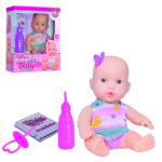 Boneca Meu Beijinho Baby com Chupeta e Mamadeira Sid Nyl