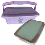 Kit 2 Organizadores Infantil Bebê Menino 5.6L Adoleta Rosa