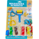 Brinquedo Massinha de modelar  9 Peças TK-AB3268 Toy King