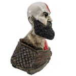 Boneco Estatueta Busto Kratos God of War Resina 13cm