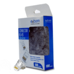 Conector Rede RJ45 Caixa com 100 Unidades Exbom44