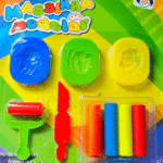 Brinquedo Massinha para modelar  com Moldes 9 Peças PI3234
