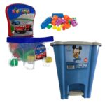 Kit Infantil Cadeirinha Kidverte Educativa Lixeira 8 Litros