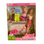 Boneca Angel Beauty Parquinho Com Acessórios  TS Toys