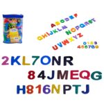 KIT BOLSA ALFABETO EM EVA 52 PEÇAS EVAKIDS
