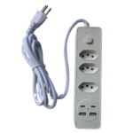 Filtro de Linha 3 Tomadas 2 USB 2 Tipo C BX2203 Knup