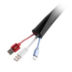 Fita Organizadora Cabos Preta 1m x 8,5cm SC-47C PCYES