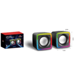 Caixa de Som para Computador RGB D-GP202 Grasep