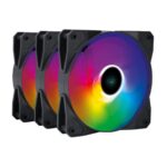 Kit 3 Coolers Fan Gamer Gabinete V.Ring 5.0 120mm FBLADEX3